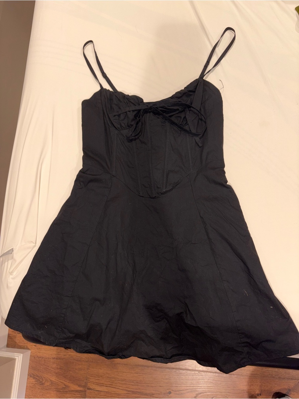 Forever 21 Black Spaghetti-Strap Mini Dress